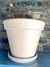 Load image into Gallery viewer, Antique Terracotta Pot + Saucer 12"
