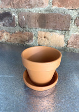 Load image into Gallery viewer, Terracotta Pot + Saucer 2.75"
