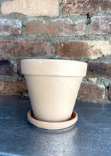 Load image into Gallery viewer, Antique Terracotta Pot + Saucer 4.5"
