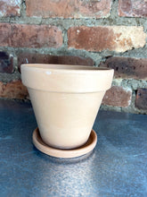 Load image into Gallery viewer, Antique Terracotta Pot + Saucer 4.5"

