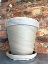 Load image into Gallery viewer, Basalt Terracotta Pot + Saucer 8.5"
