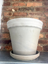 Load image into Gallery viewer, Basalt Terracotta Pot + Saucer 12"
